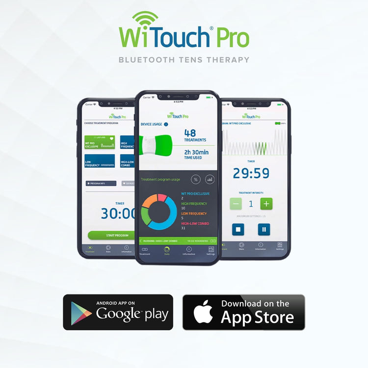 WiTouch Pro Wireless TENS Unit for Back Pain Relief