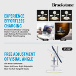 Brookstone 3-in-1 Wireless Charging Station Magnetic Charging Fast Wireless Charger Stand for iPhone 15,14,13,12 Pro Max Series, All iWatch Series & Android Phone with Qi Charging